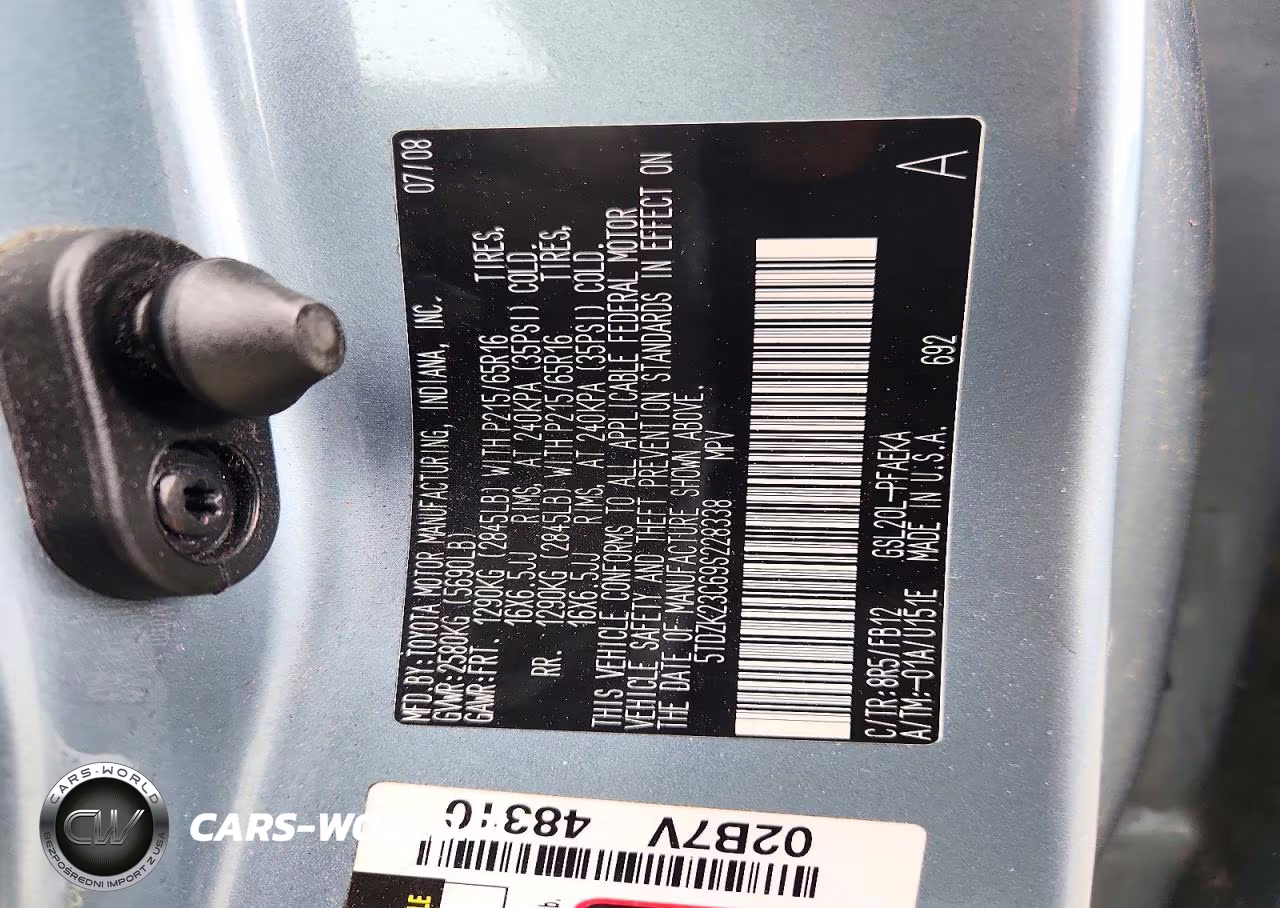2009 Toyota Sienna Ce 7-Passenger VIN:5TDZK23C69S228338 - 13