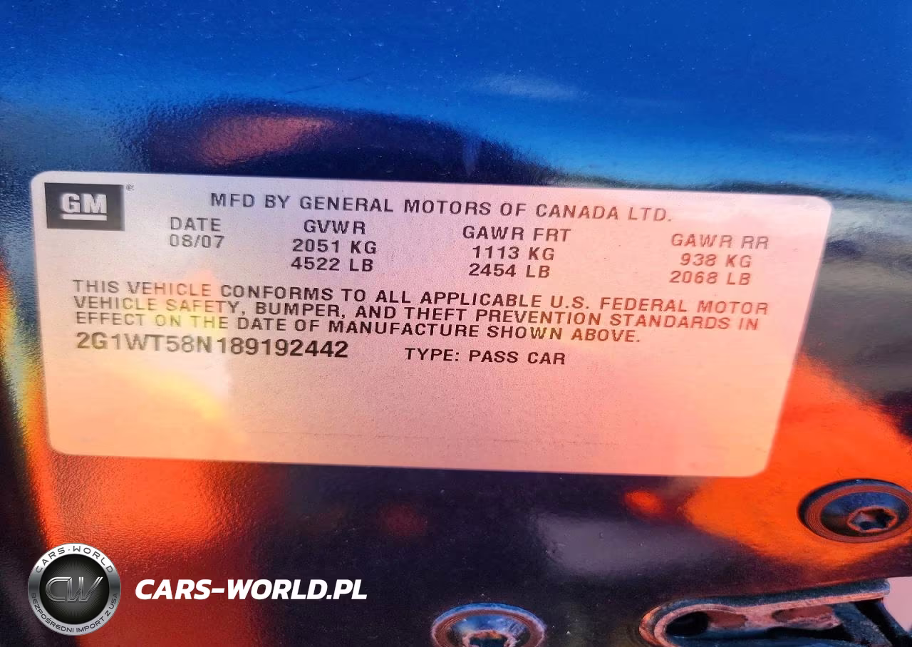 2008 Chevrolet Impala Lt VIN:2G1WT58N189192442 - 13