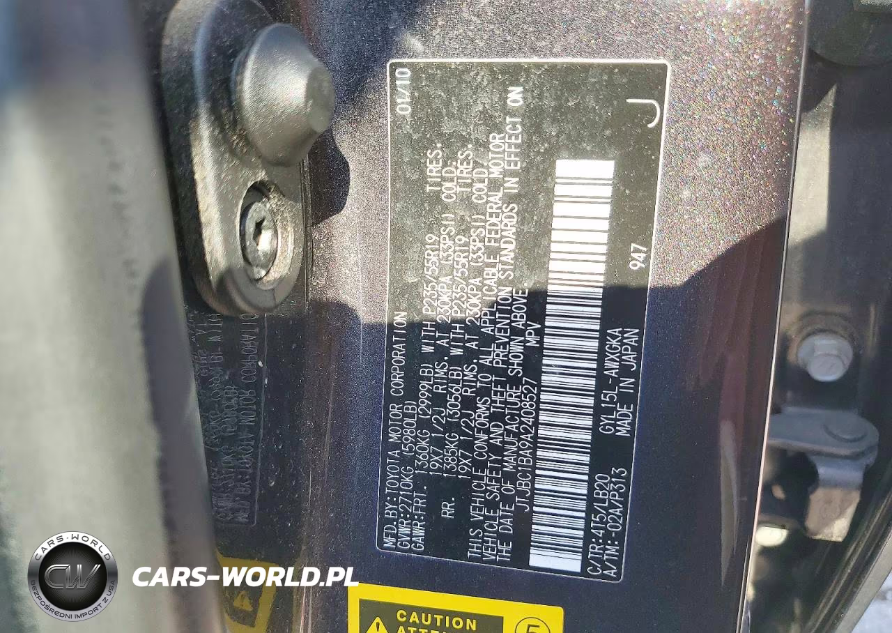 2010 Lexus Rx 450H VIN:JTJBC1BA9A2408527 - 13