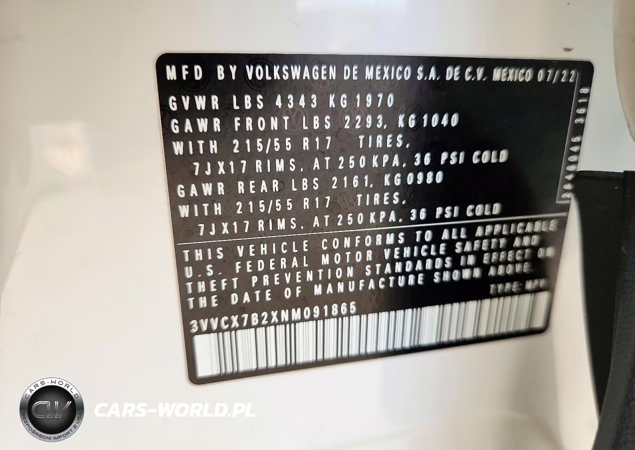 2022 Volkswagen Taos S VIN:3VVCX7B2XNM091865 - 14