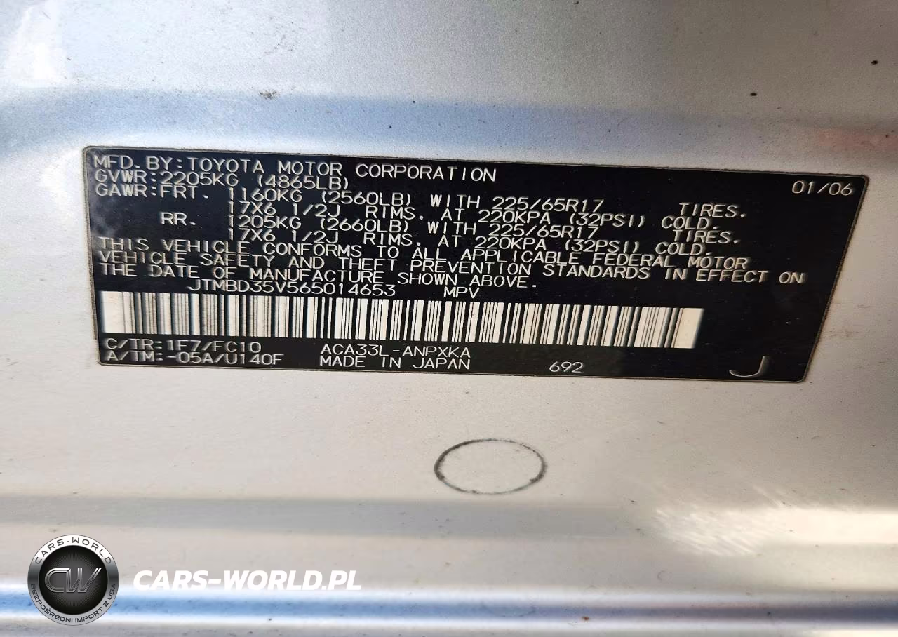 2006 Toyota Rav4 Base VIN:JTMBD35V565014653 - 13