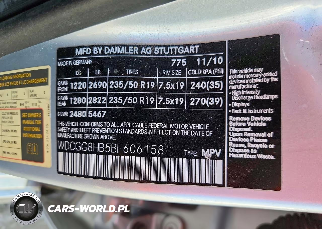 2011 Mercedes-Benz Glk 350 4Matic VIN:WDCGG8HB5BF606158 - 13
