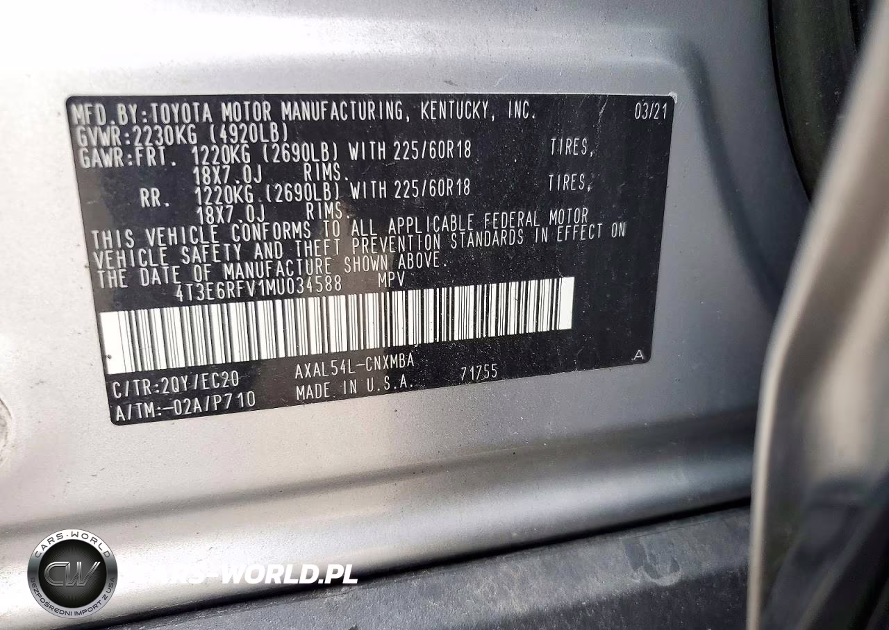 2021 Toyota Rav4 Xse VIN:4T3E6RFV1MU034588 - 13