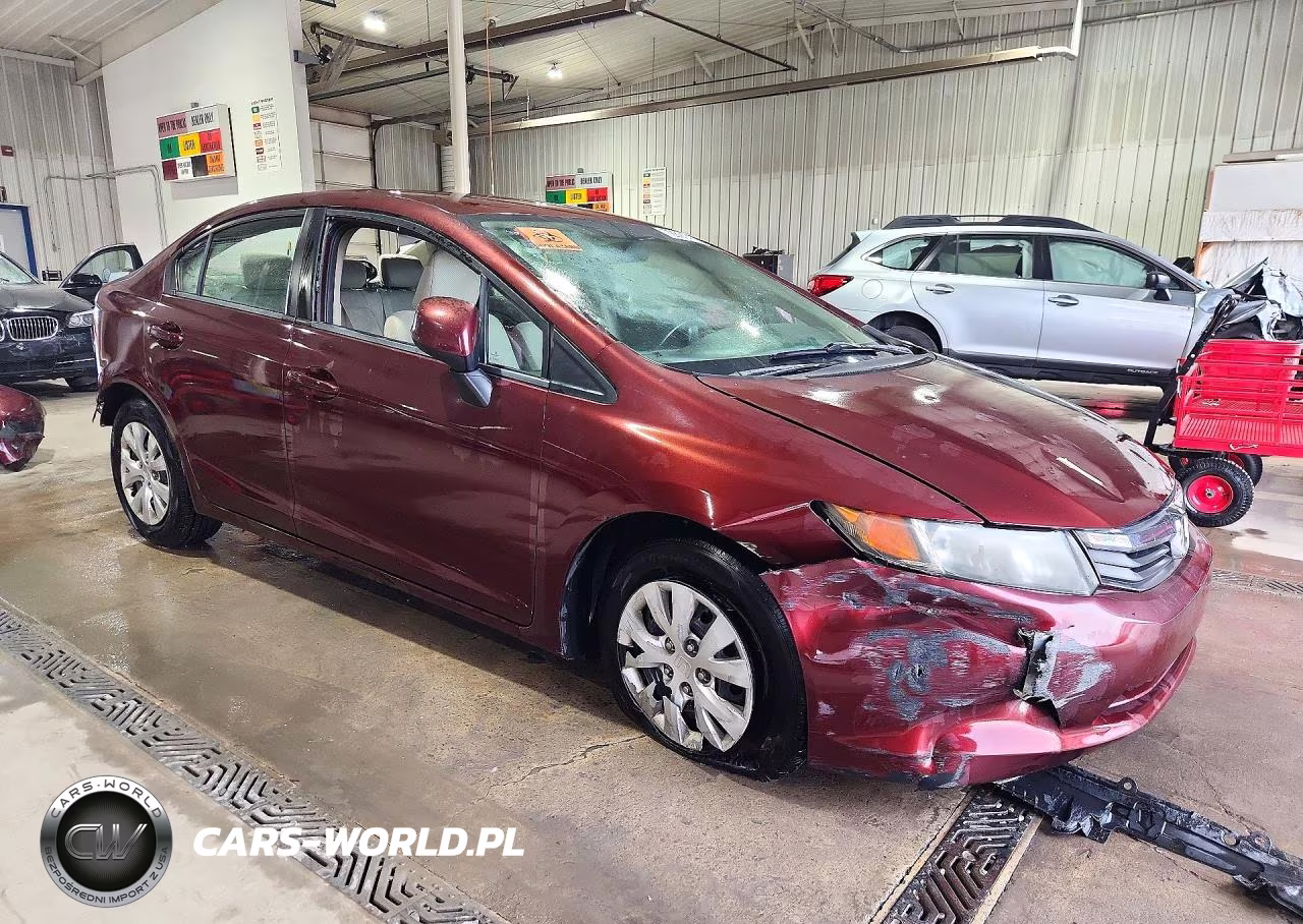 2012 Honda Civic Lx VIN:19XFB2F50CE321468 - 4