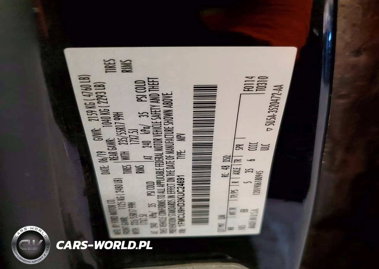 2019 Ford Escape Sel VIN:1FMCU9HD3KUC24691 - 13