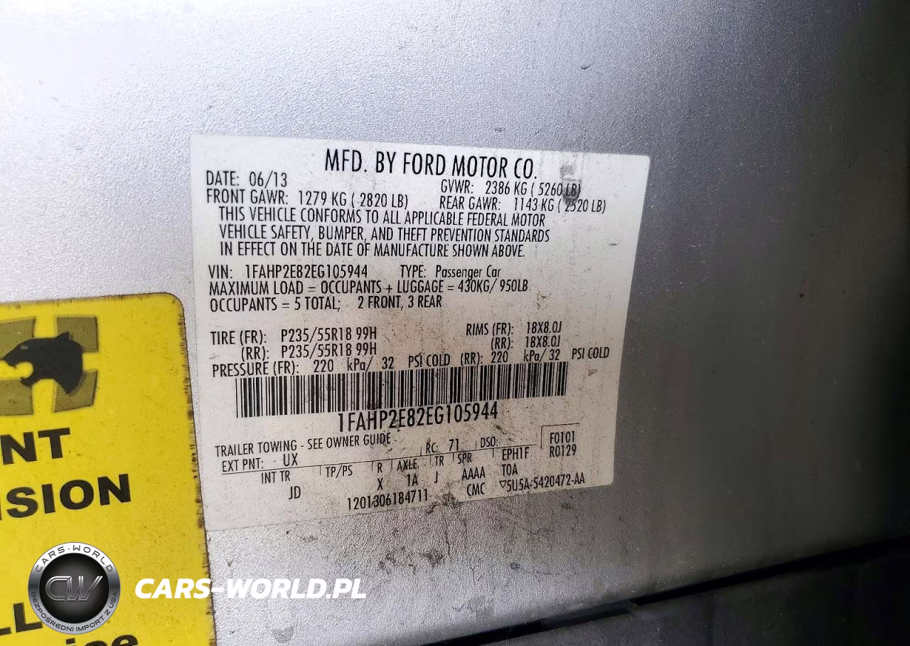 2014 Ford Taurus Sel VIN:1FAHP2E82EG105944 - 12