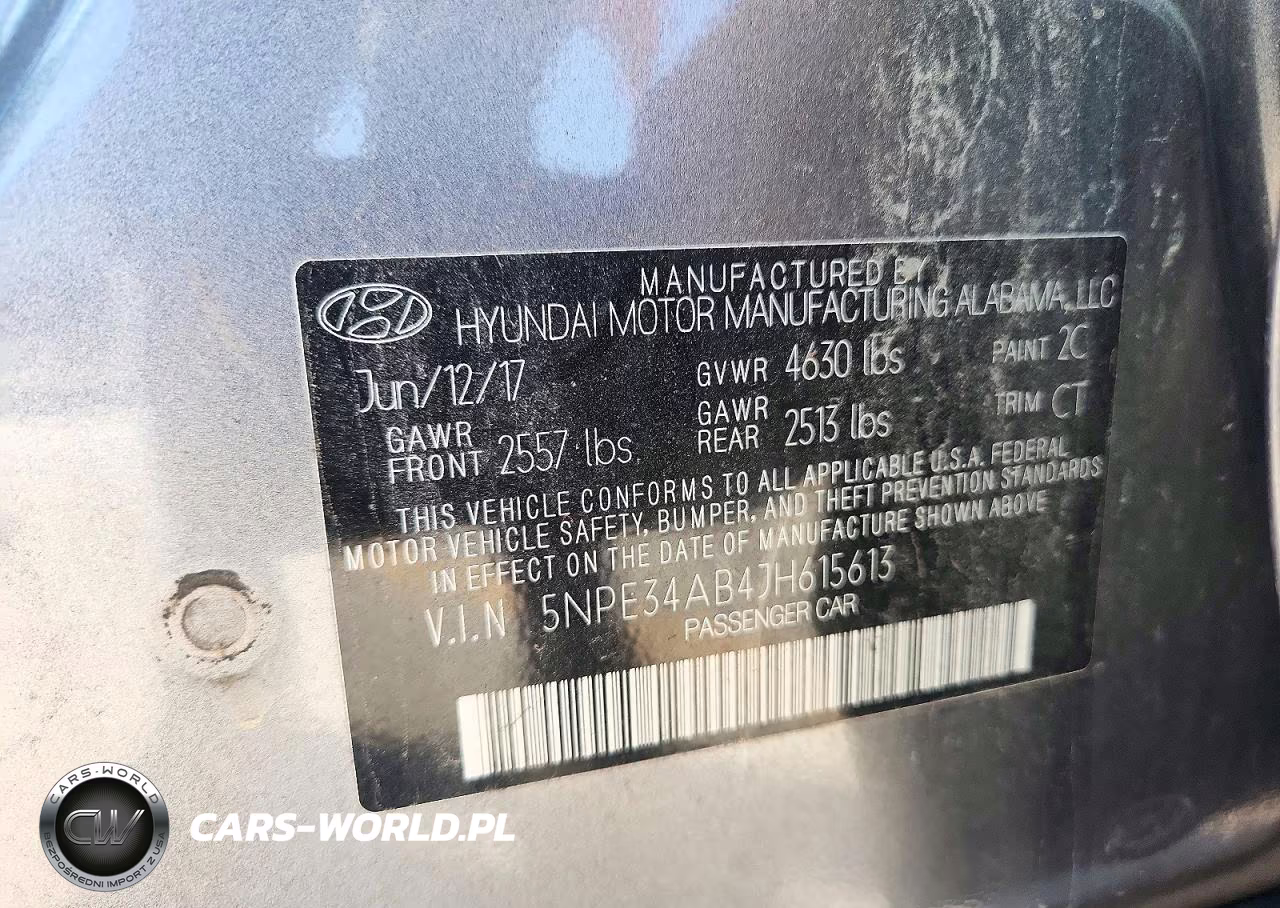 2018 Hyundai Sonata Limited 2.0T VIN:5NPE34AB4JH615613 - 12