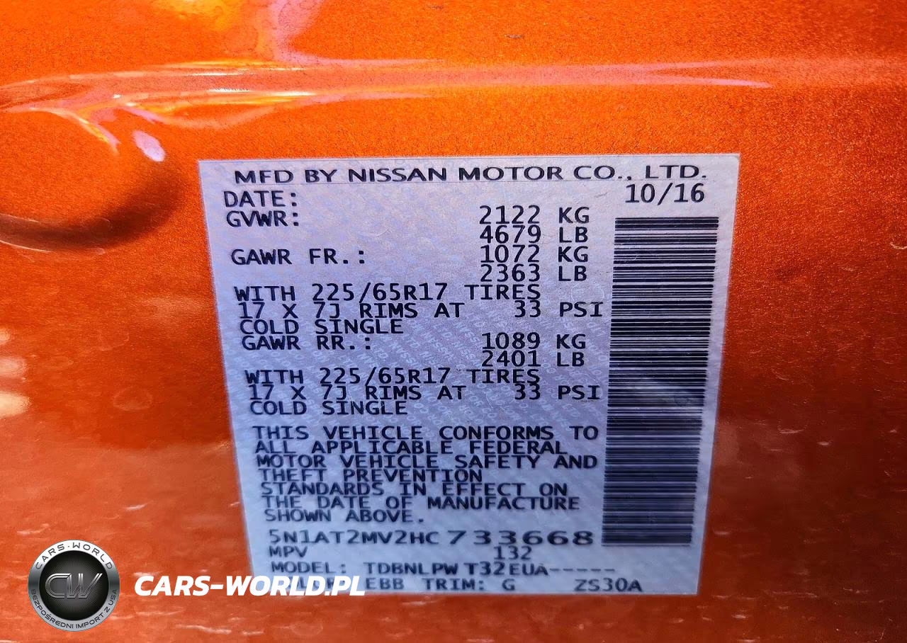 2017 Nissan Rogue S VIN:5N1AT2MV2HC733668 - 12