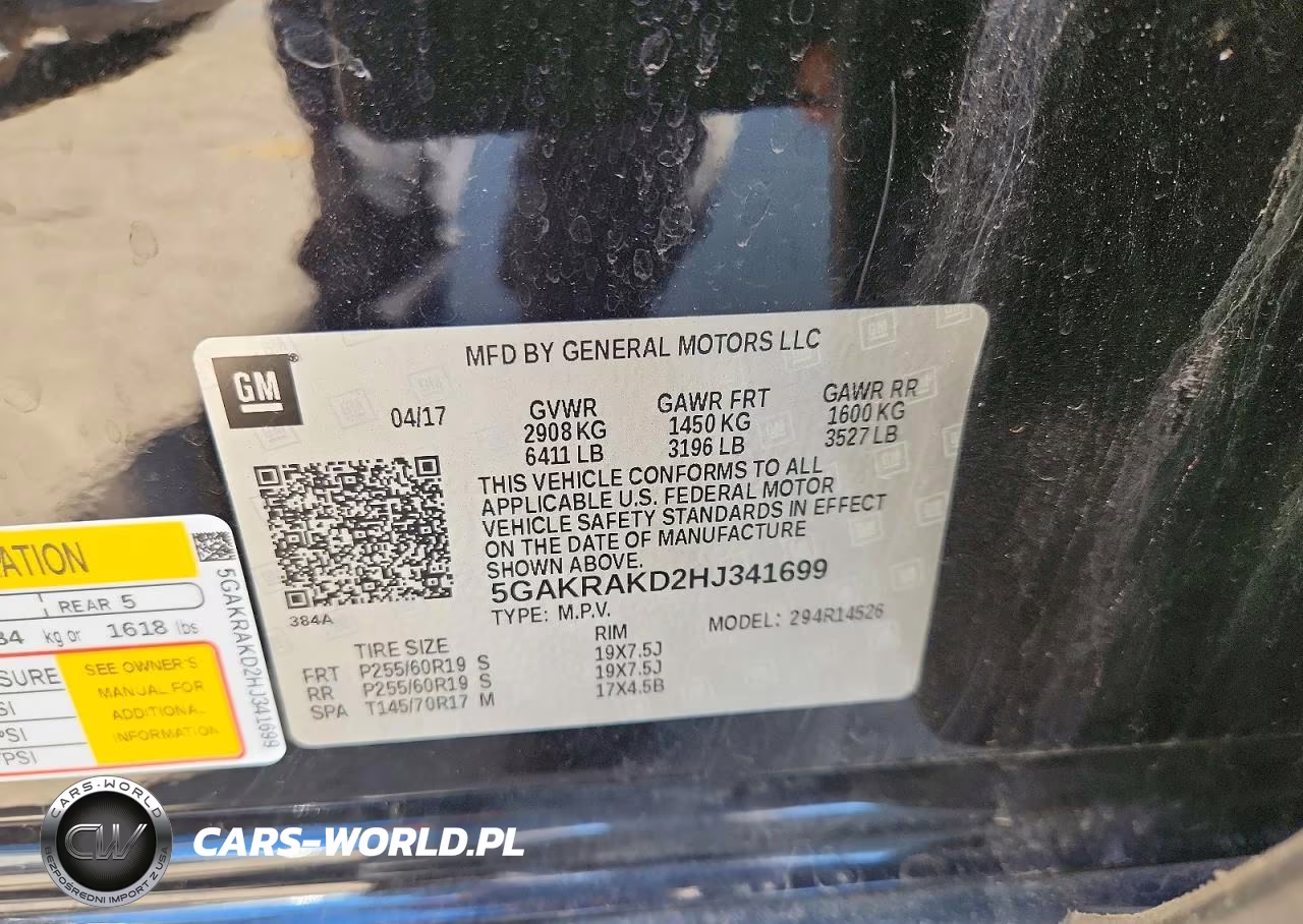 2017 Buick Enclave VIN:5GAKRAKD2HJ341699 - 13