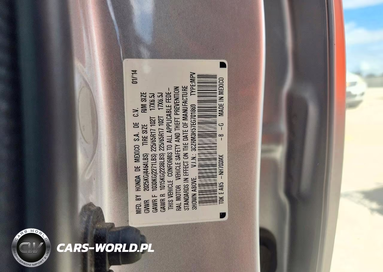 2014 Honda Cr-V Ex VIN:3CZRM3H57EG701869 - 13