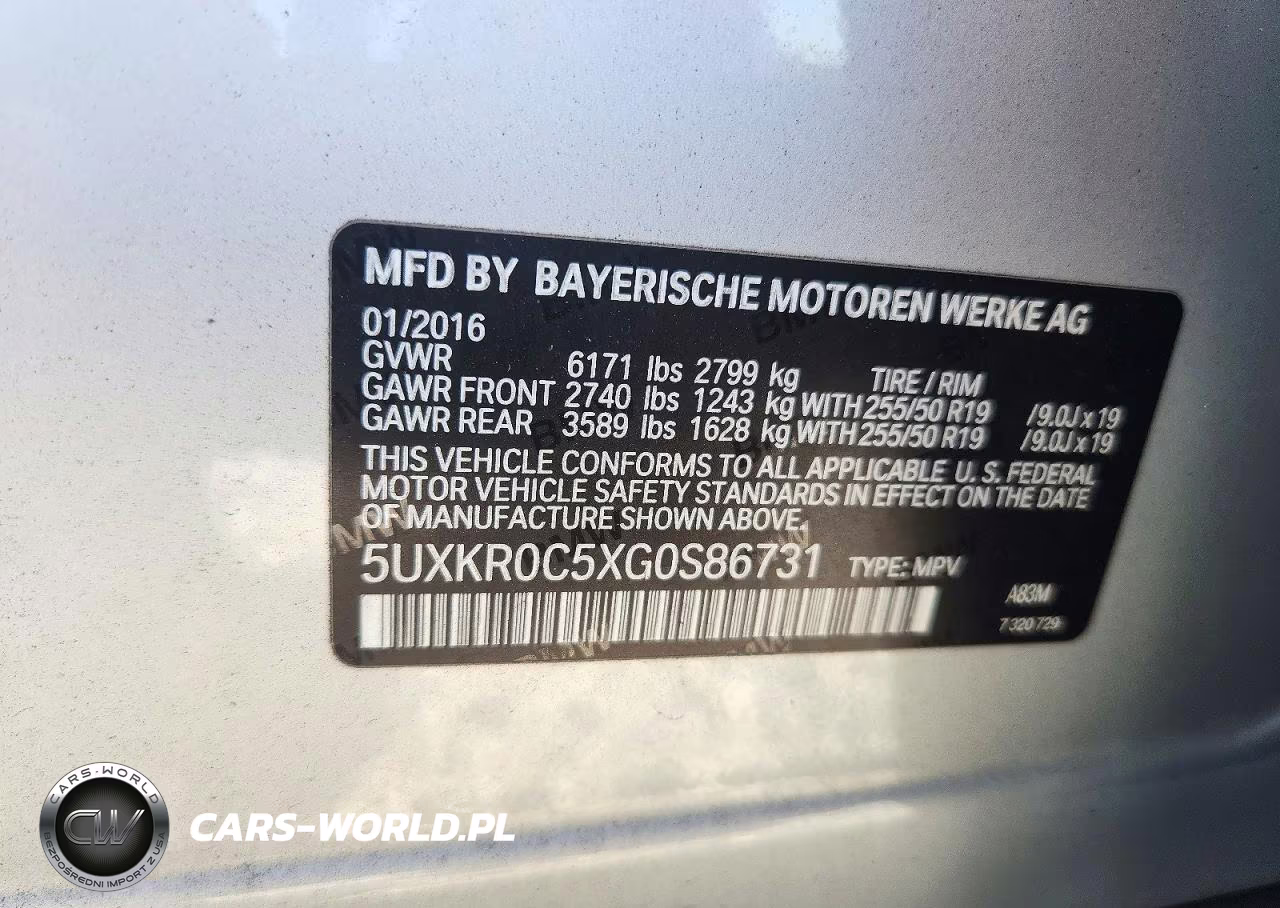 2016 BMW X5 xDrive35I VIN:5UXKR0C5XG0S86731 - 13