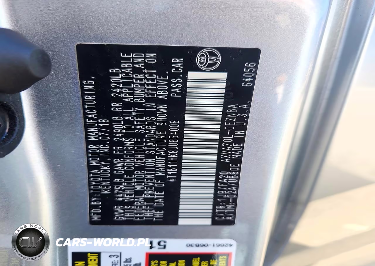 2018 Toyota Camry Le VIN:4T1B11HK8JU654008 - 12