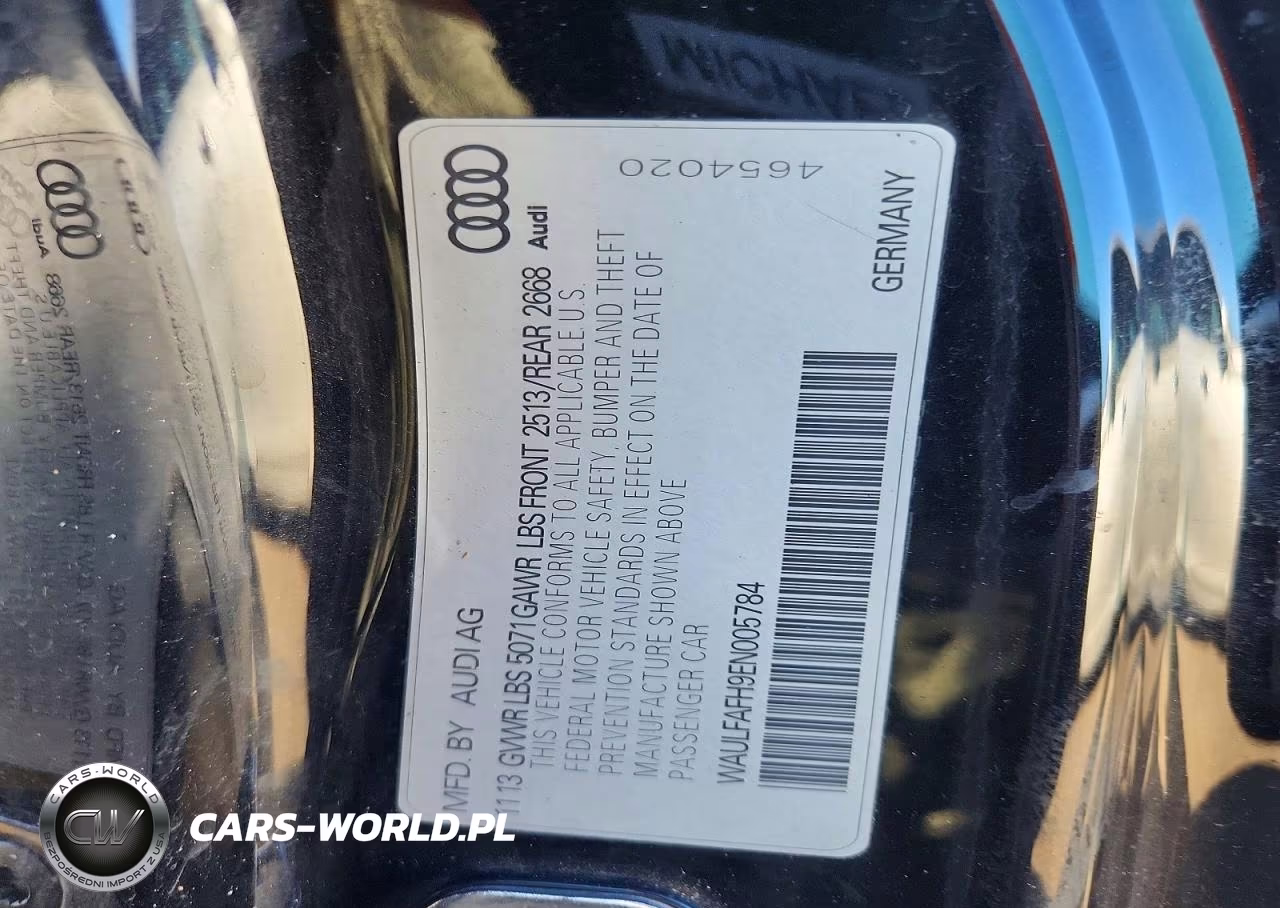2014 Audi A5 Premium Plus VIN:WAULFAFH9EN005784 - 12