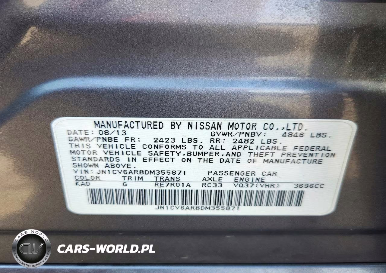 2013 Infiniti G37 Sedan X VIN:JN1CV6AR8DM355871 - 12