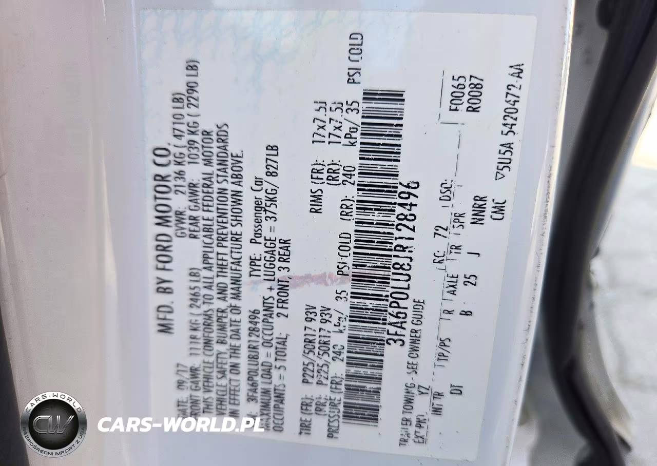 2018 Ford Fusion Se Hybrid VIN:3FA6P0LU8JR128496 - 12