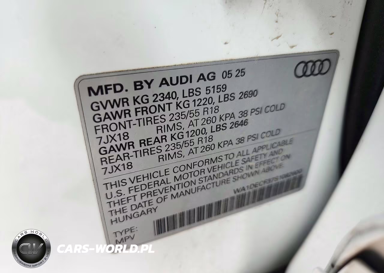 2025 Audi Q3 Premium 45 Tfsi S Line Quattro Tiptronic VIN:WA1DECF37S1082600 - 13