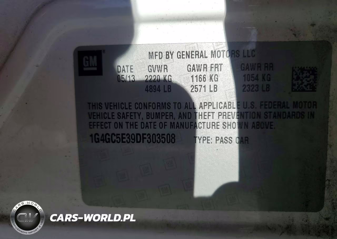 2013 Buick Lacrosse VIN:1G4GC5E39DF303508 - 12