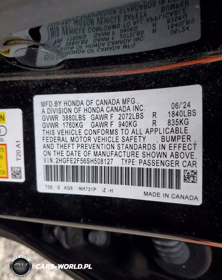 2025 Honda Civic Sport VIN:2HGFE2F56SH508127 - 12