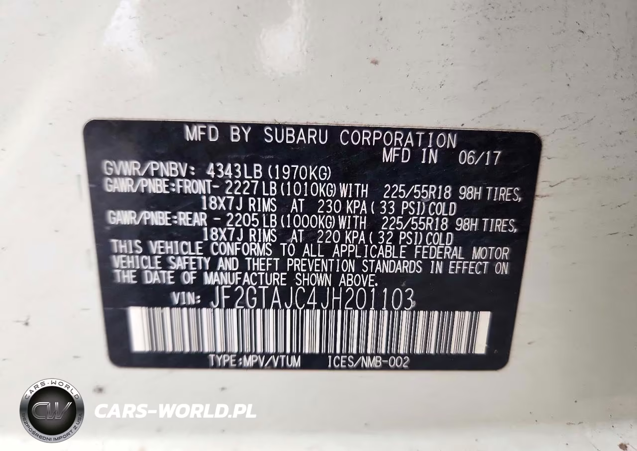 2018 Subaru Crosstrek Limited VIN:JF2GTAJC4JH201103 - 13