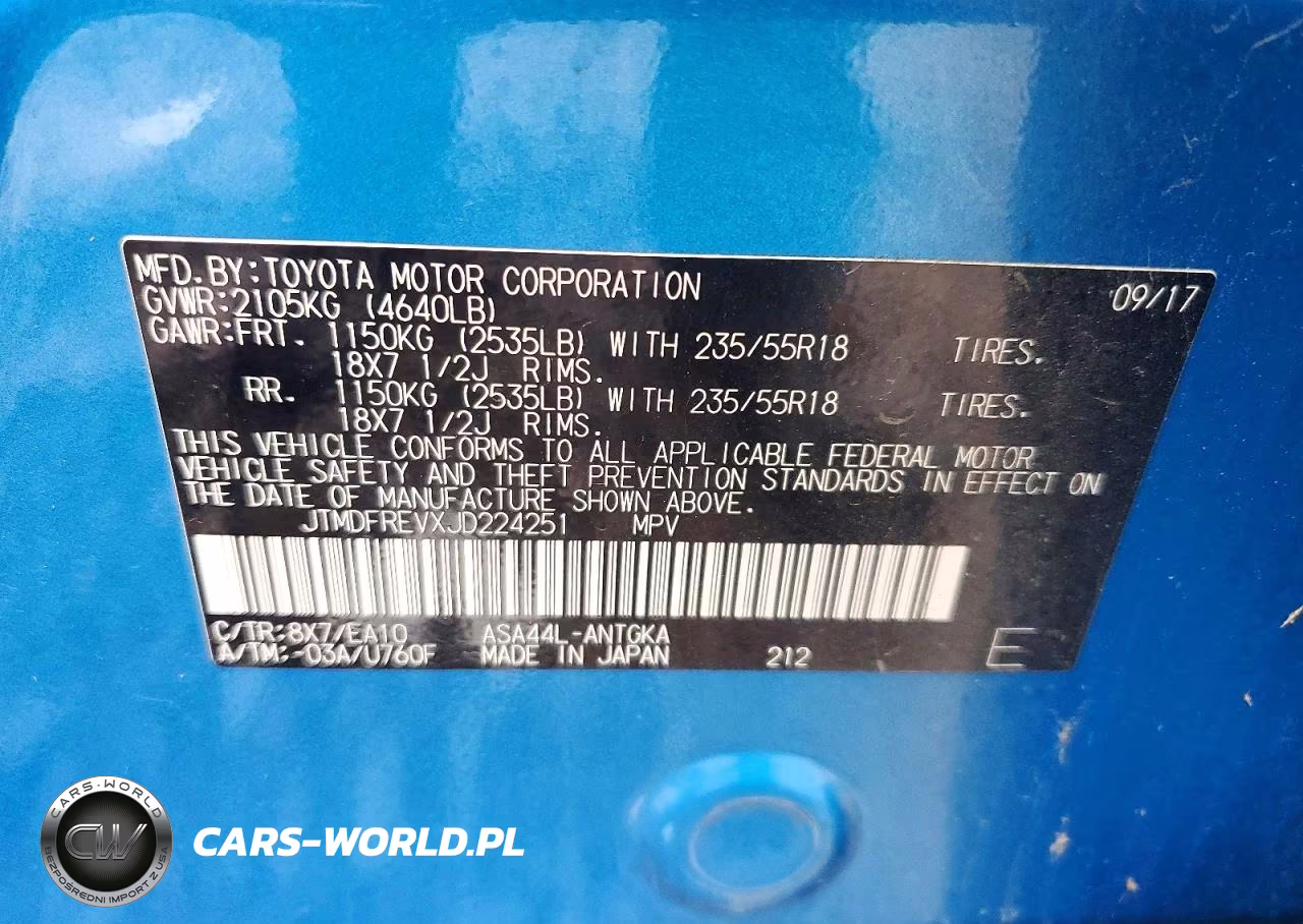 2018 Toyota Rav4 Limited VIN:JTMDFREVXJD224251 - 13