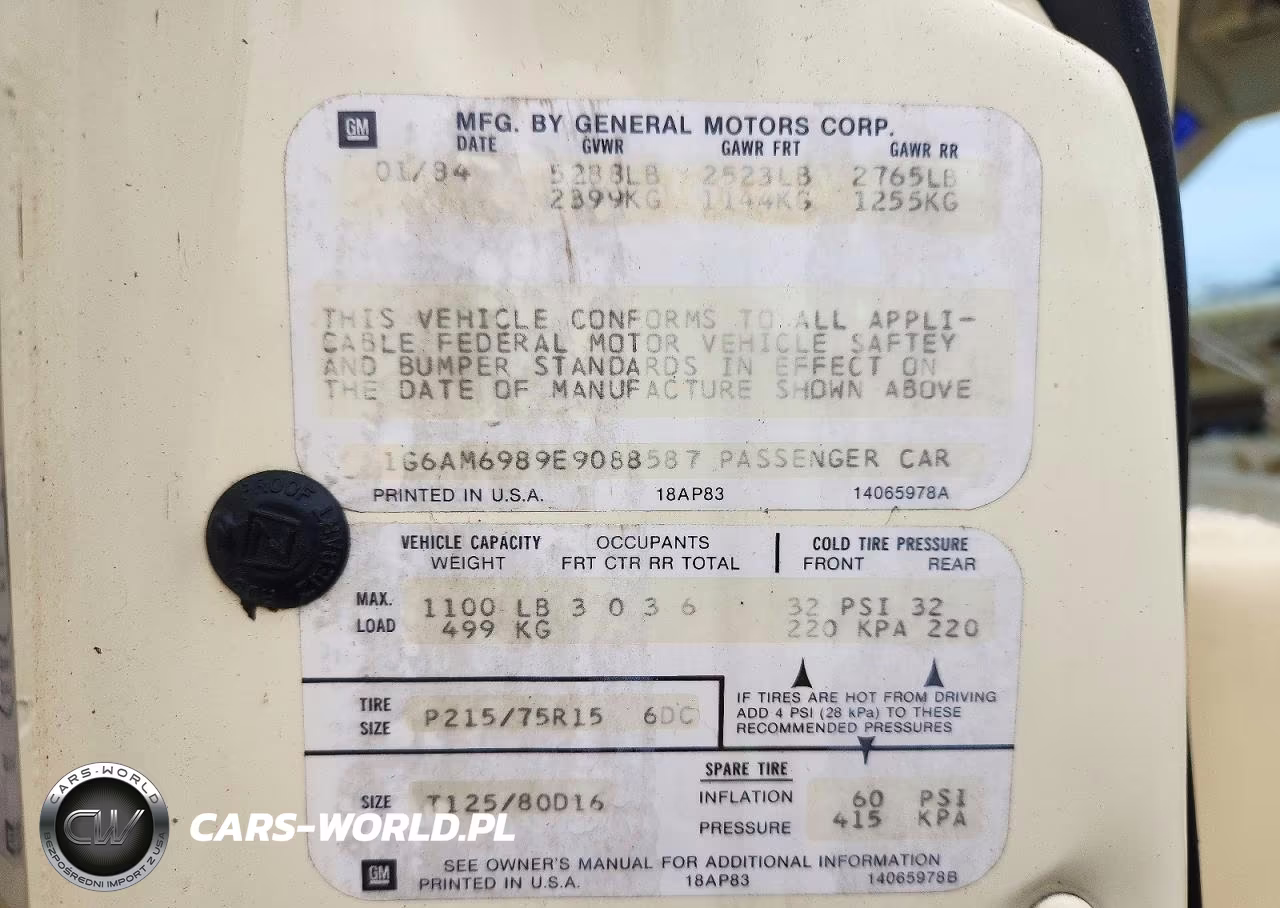 1984 Cadillac Deville VIN:1G6AM6989E9088587 - 12