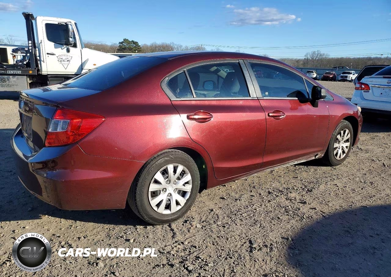 2012 Honda Civic Lx VIN:19XFB2F55CE077896 - 3