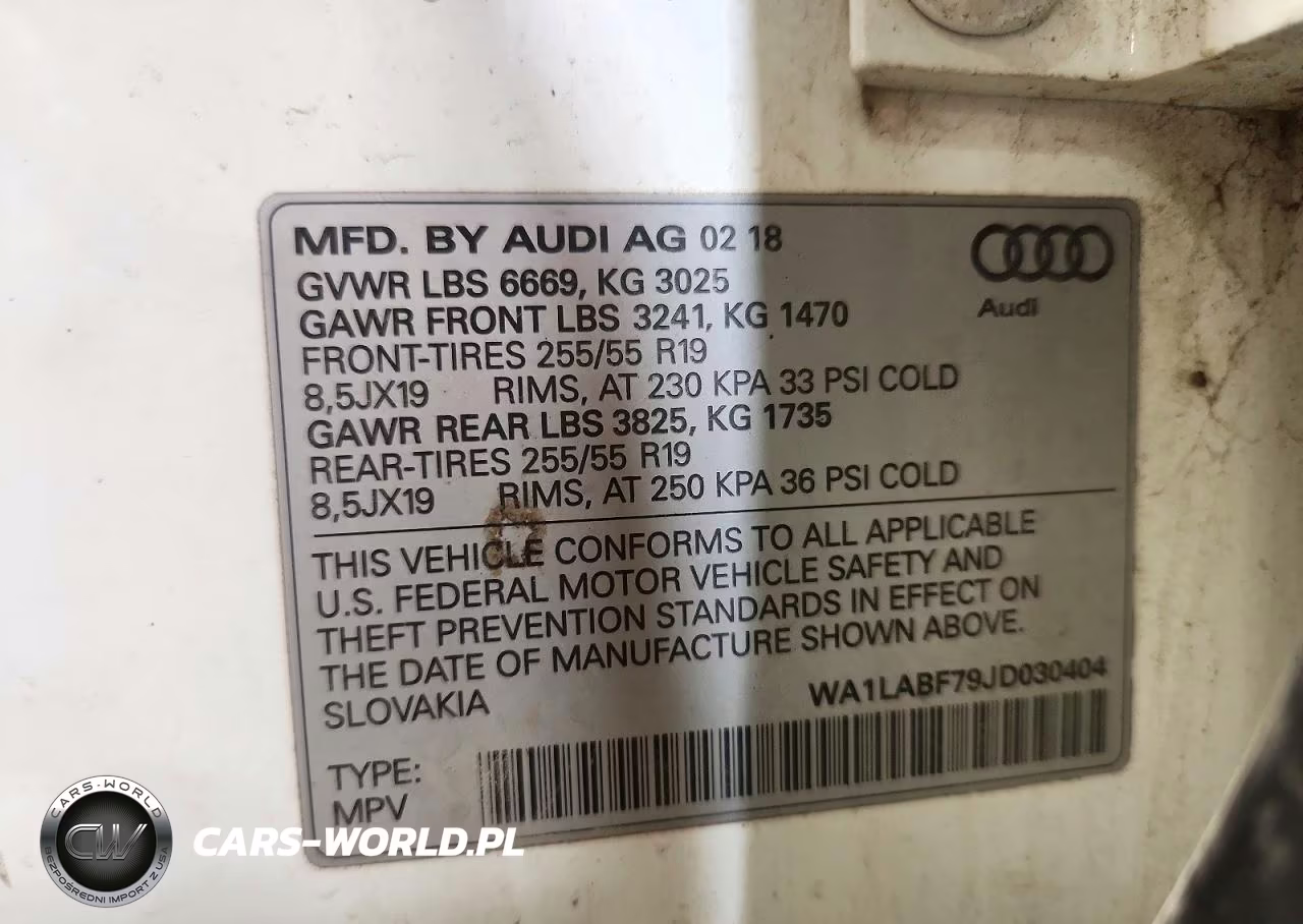 2018 Audi Q7 Premium Plus VIN:WA1LABF79JD030404 - 13