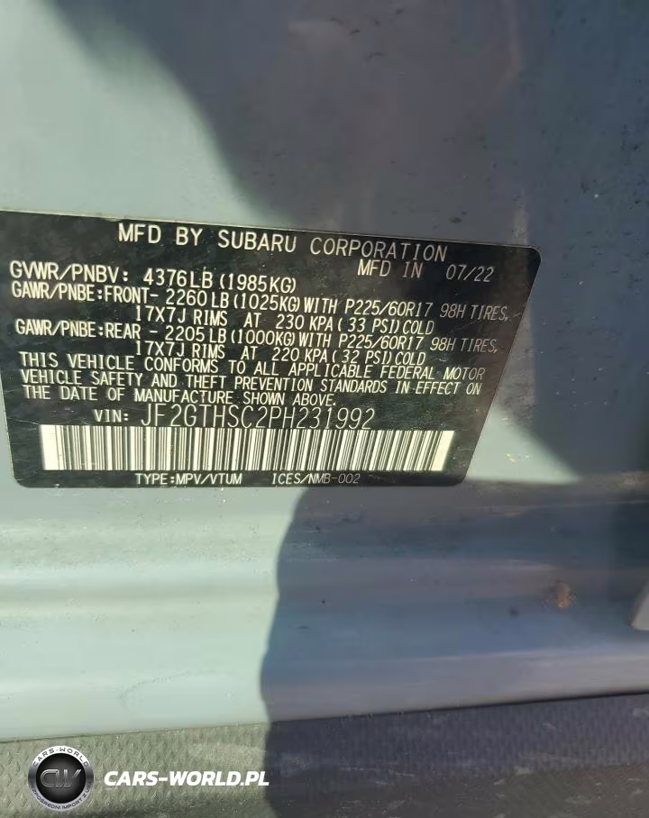 2023 Subaru Crosstrek Sport VIN:JF2GTHSC2PH231992 - 13
