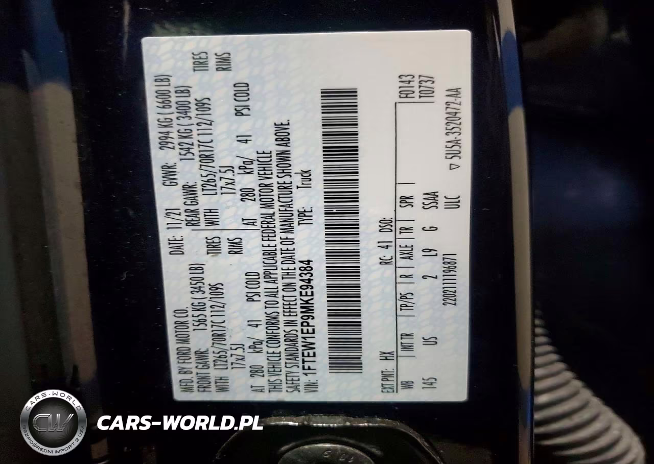 2021 Ford F150 Supercrew VIN:1FTEW1EP9MKE94384 - 12