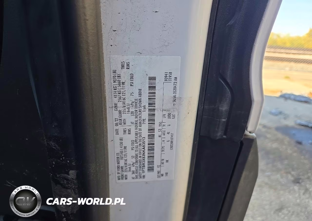 2022 Ford Transit T-250 VIN:1FTBR3X83NKA83513 - 12