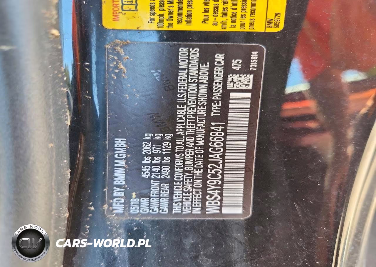 2018 BMW M4 VIN:WBS4Y9C52JAG66841 - 12