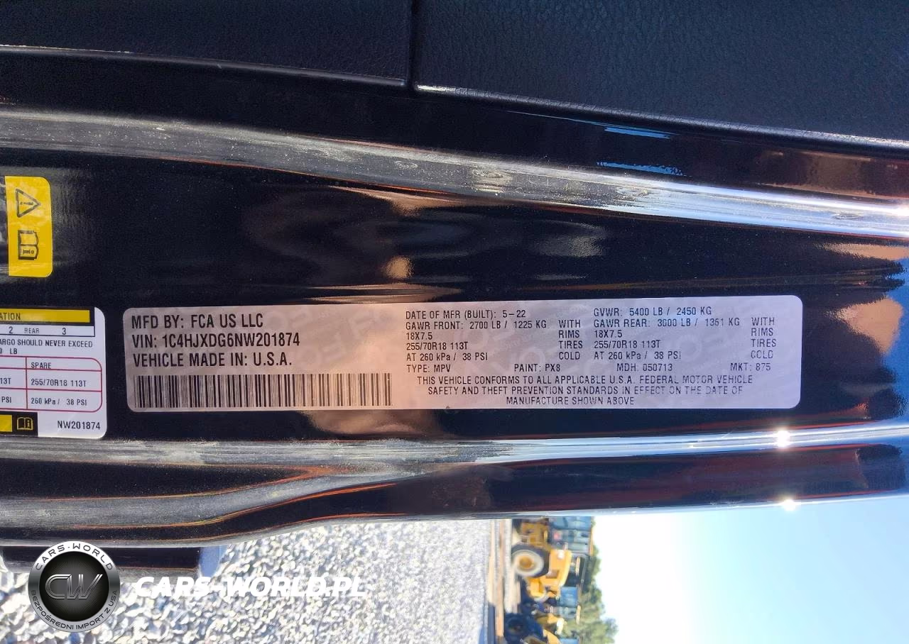 2022 Jeep Wrangler Unlimited Sport VIN:1C4HJXDG6NW201874 - 13