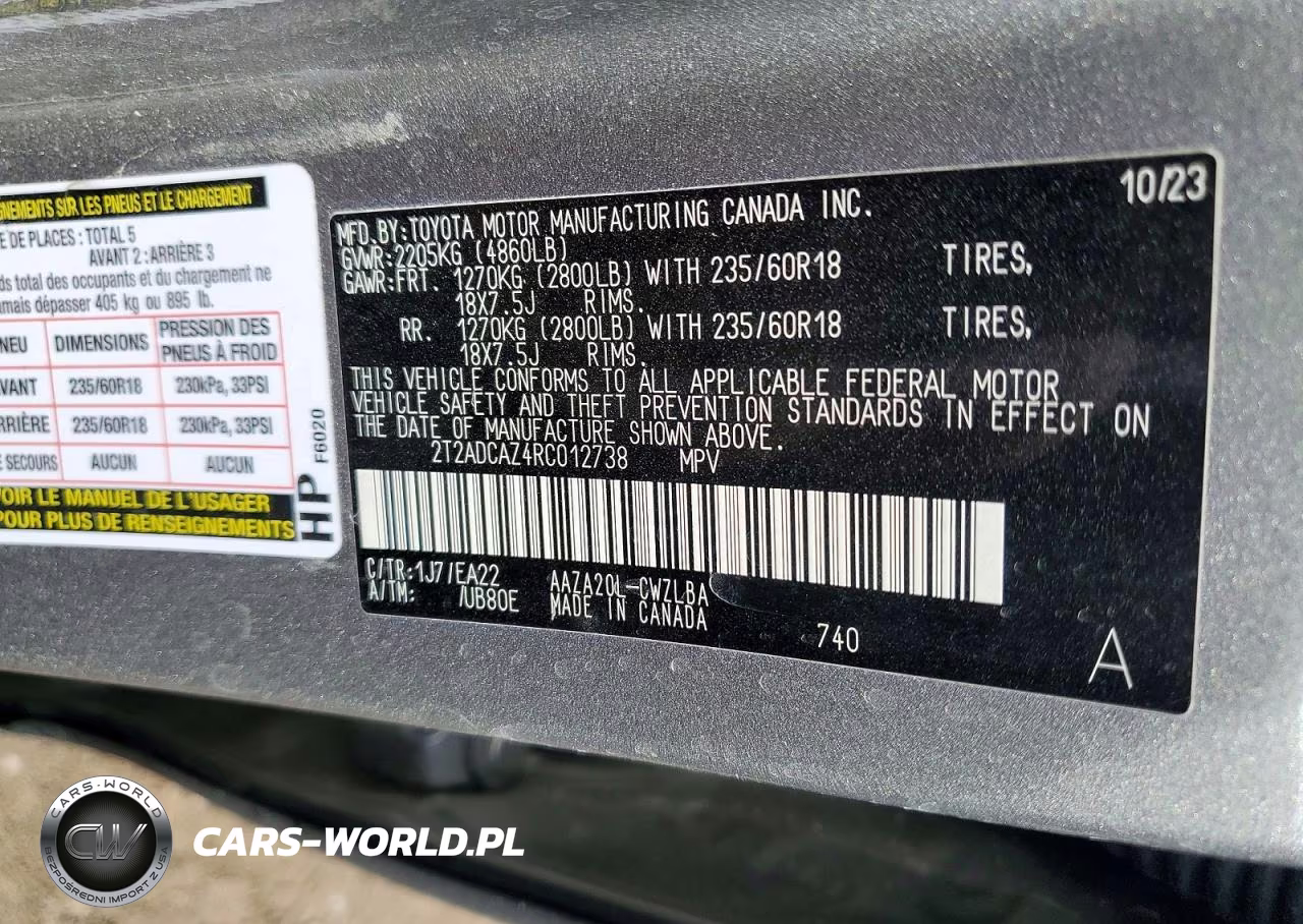2024 Lexus Nx 250 Base VIN:2T2ADCAZ4RC012738 - 13