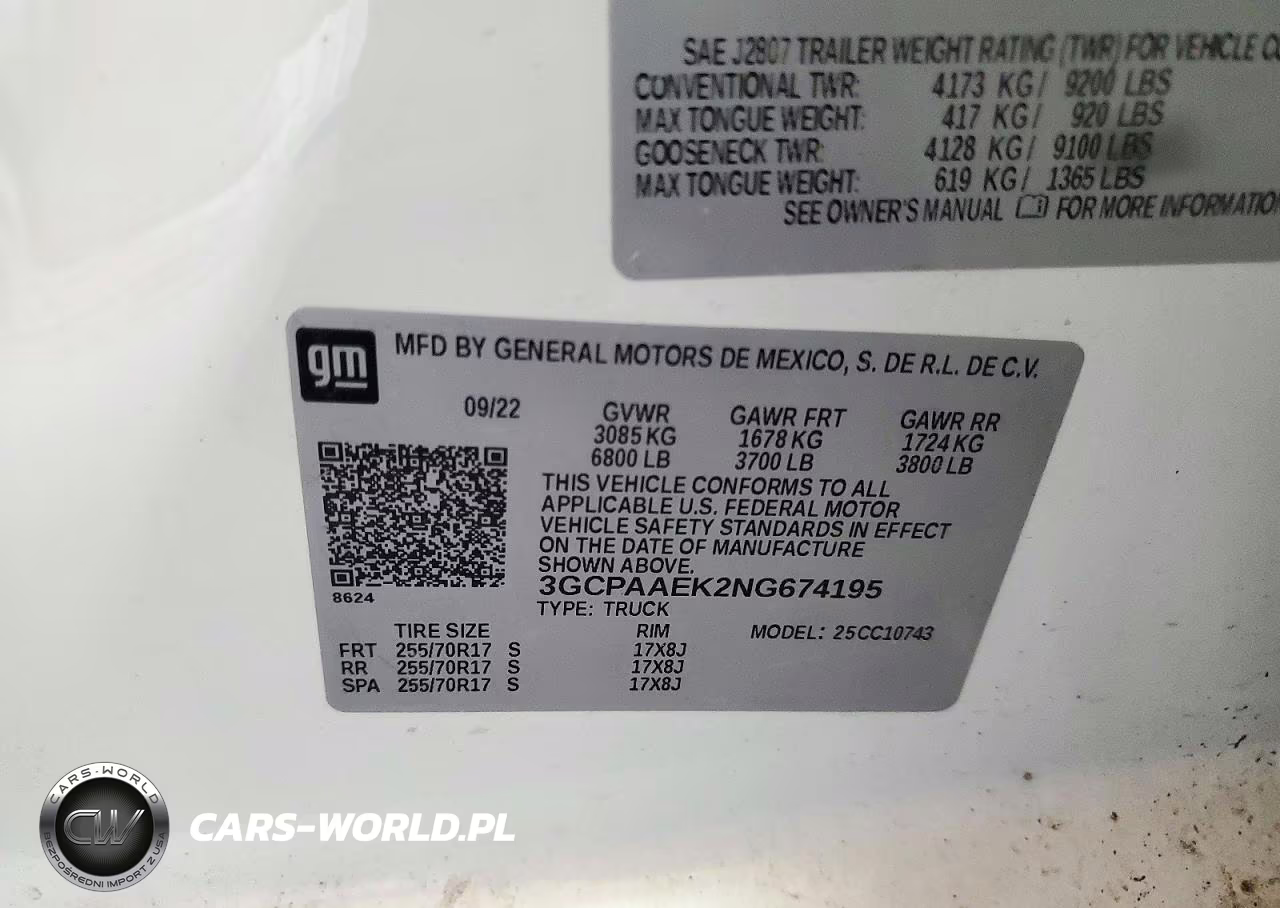 2022 Chevrolet Silverado C1500 VIN:3GCPAAEK2NG674195 - 12