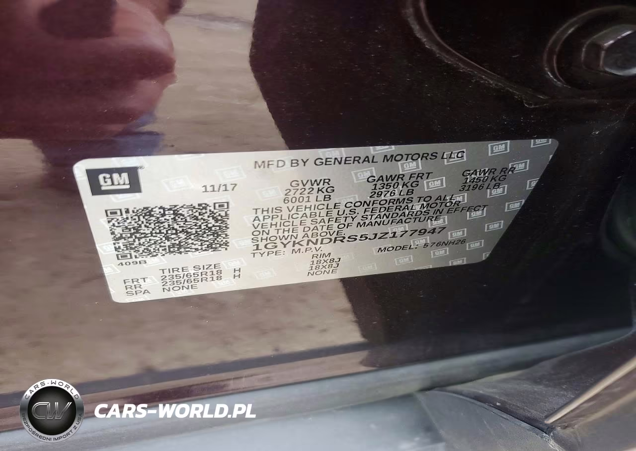 2018 Cadillac Xt5 Luxury VIN:1GYKNDRS5JZ177947 - 13