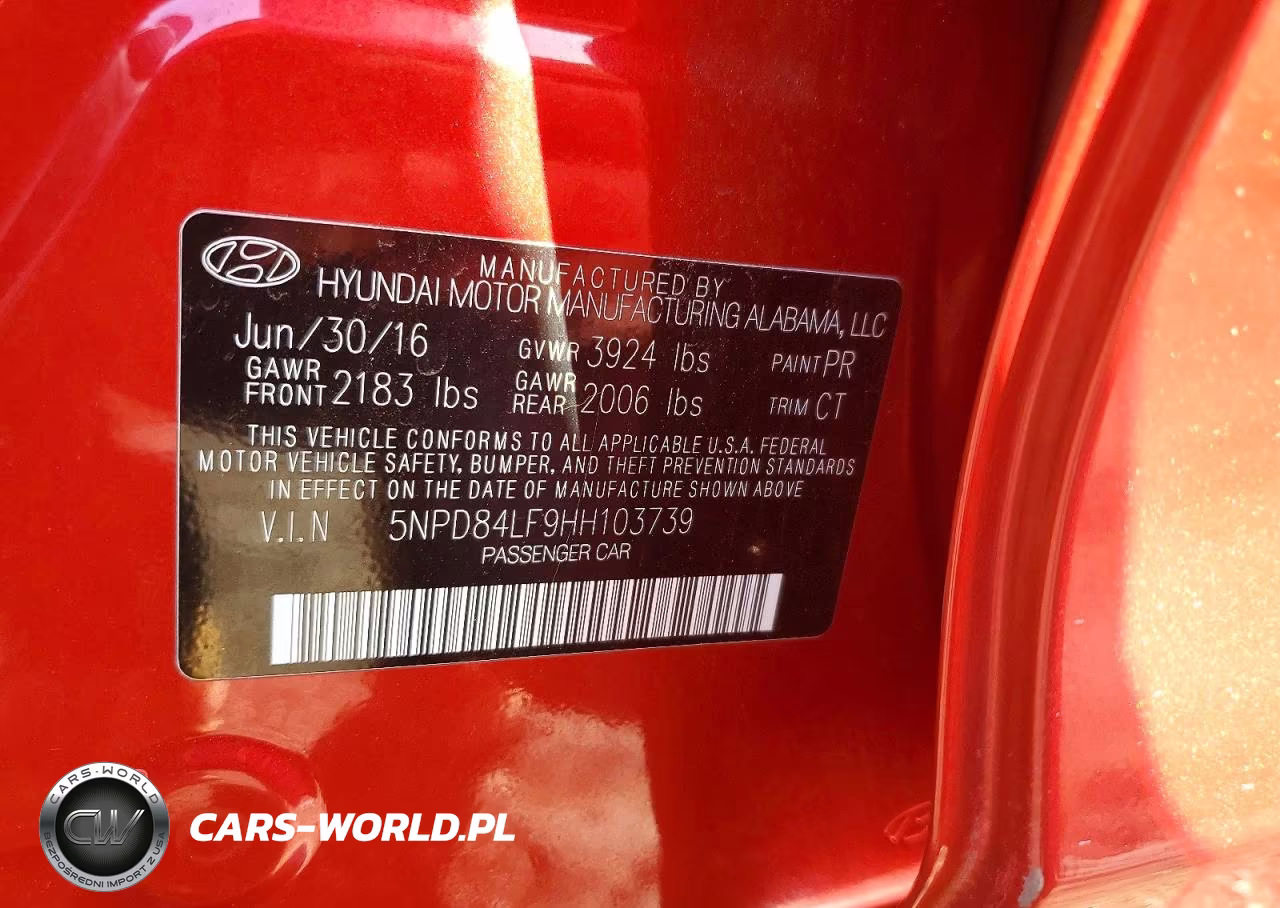 2017 Hyundai Elantra Limited VIN:5NPD84LF9HH103739 - 12
