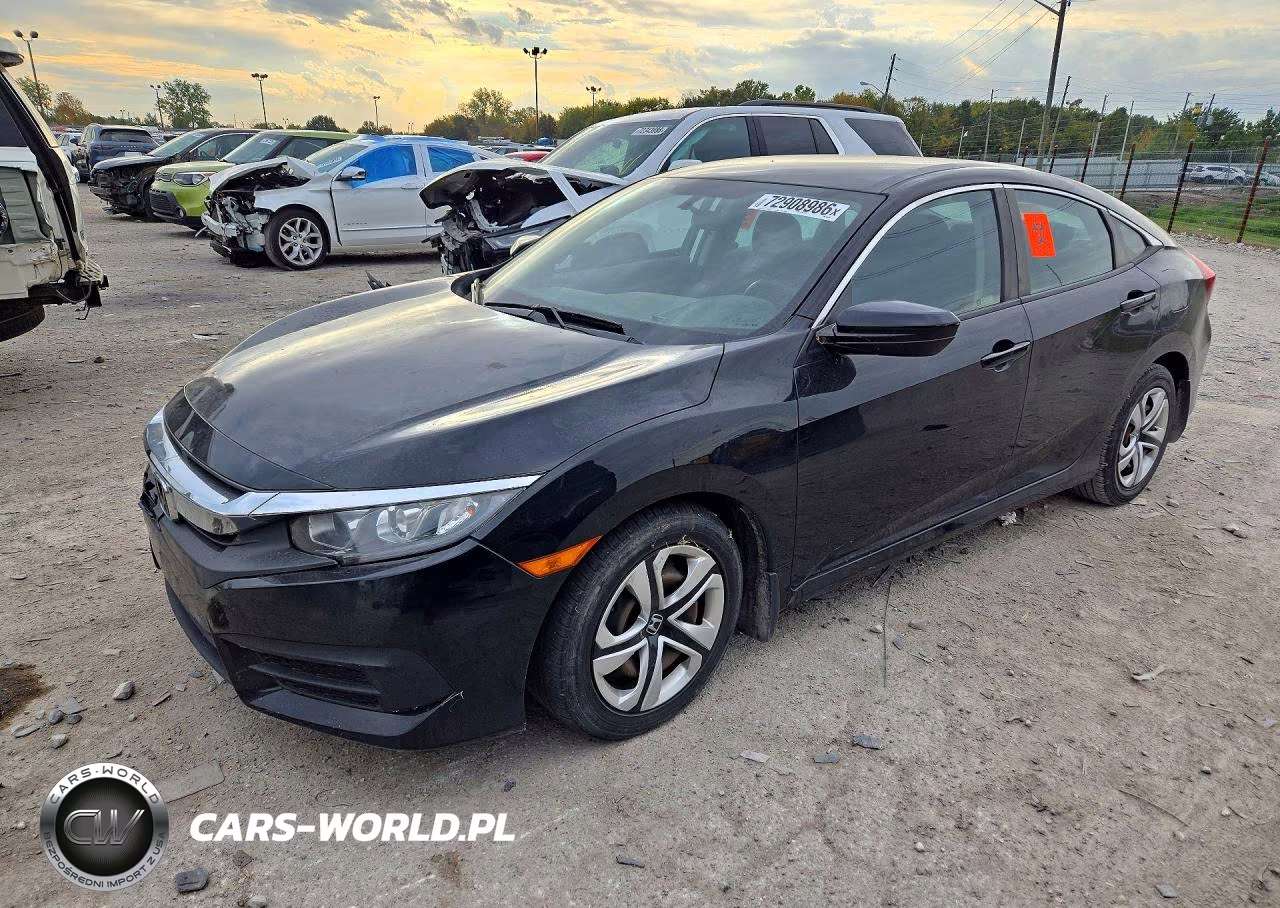 2018 Honda Civic Lx VIN:19XFC2F57JE022554 - 1