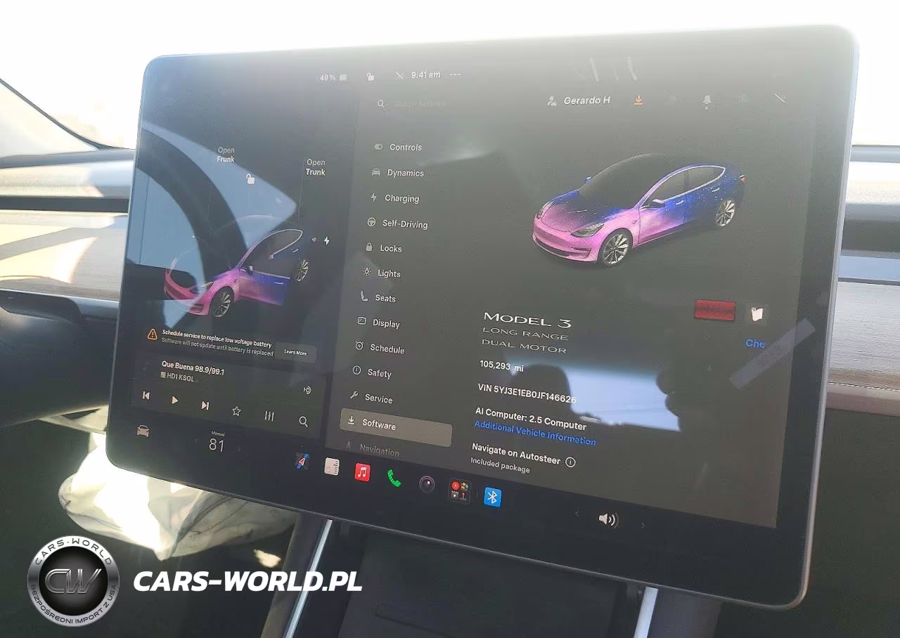 2018 Tesla Model 3 VIN:5YJ3E1EB0JF146626 - 9