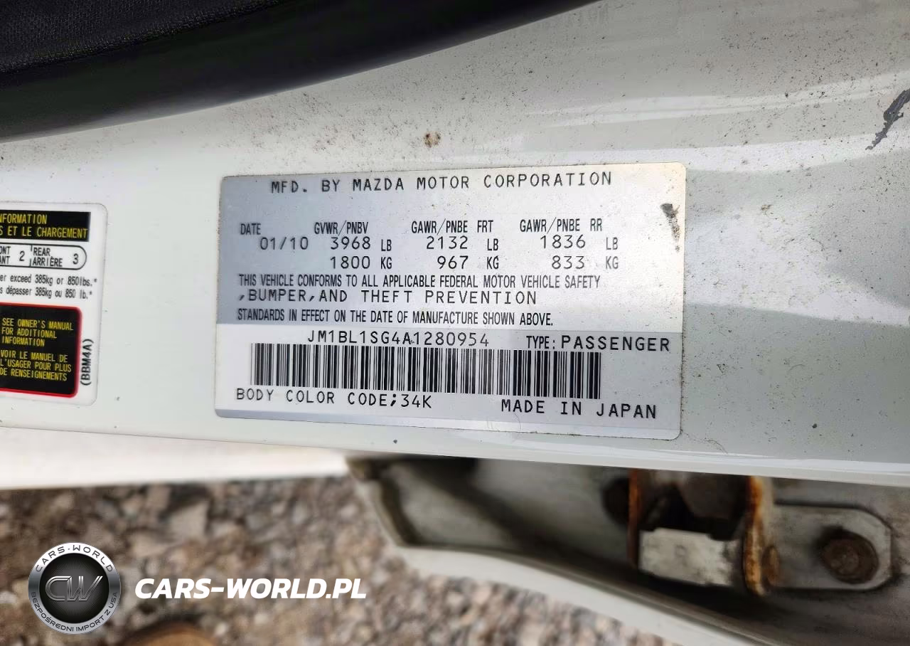 2010 Mazda 3 I VIN:JM1BL1SG4A1280954 - 12
