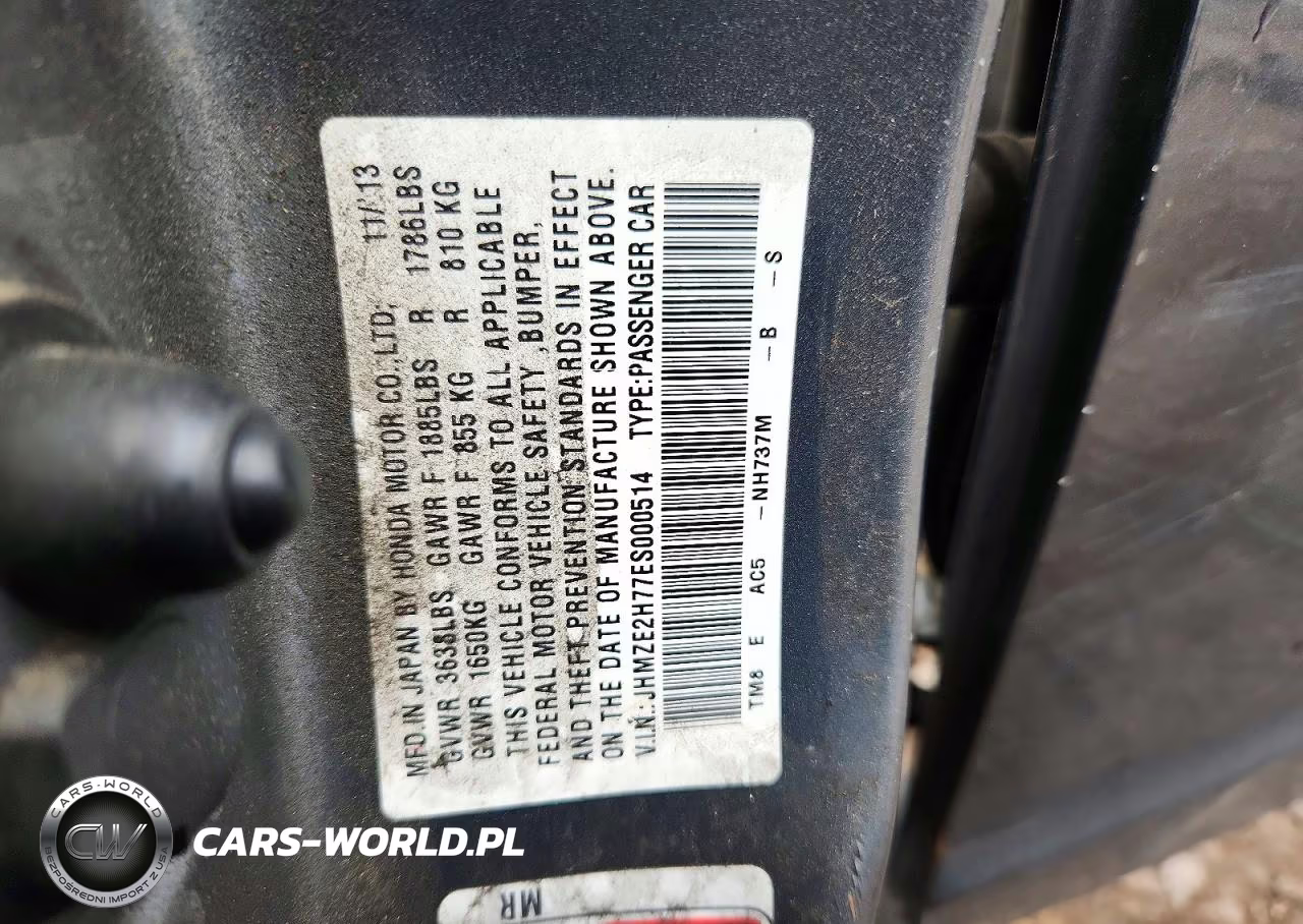 2014 Honda Insight Ex VIN:JHMZE2H77ES000514 - 12