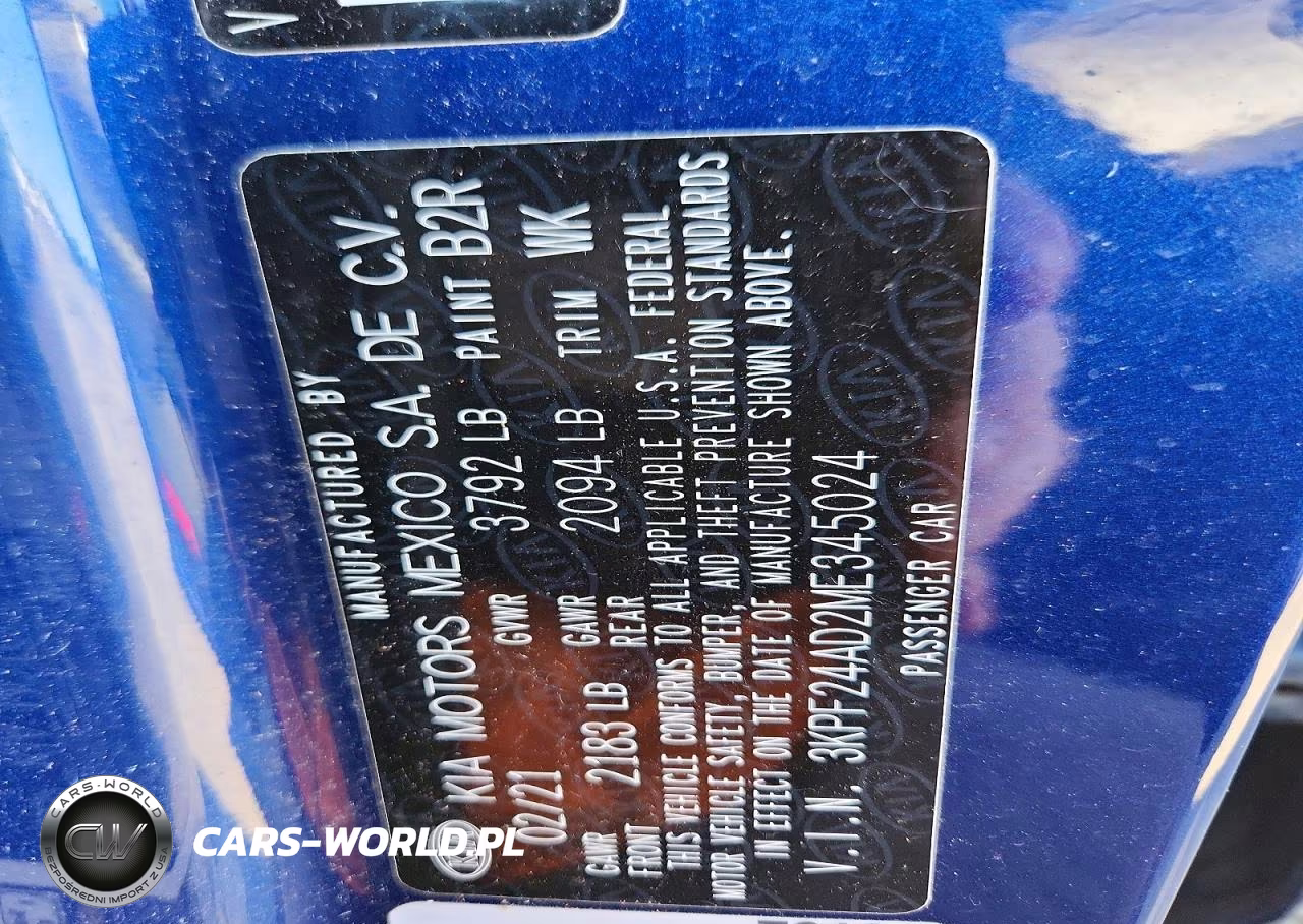 2021 Kia Forte Lxs VIN:3KPF24AD2ME345024 - 12