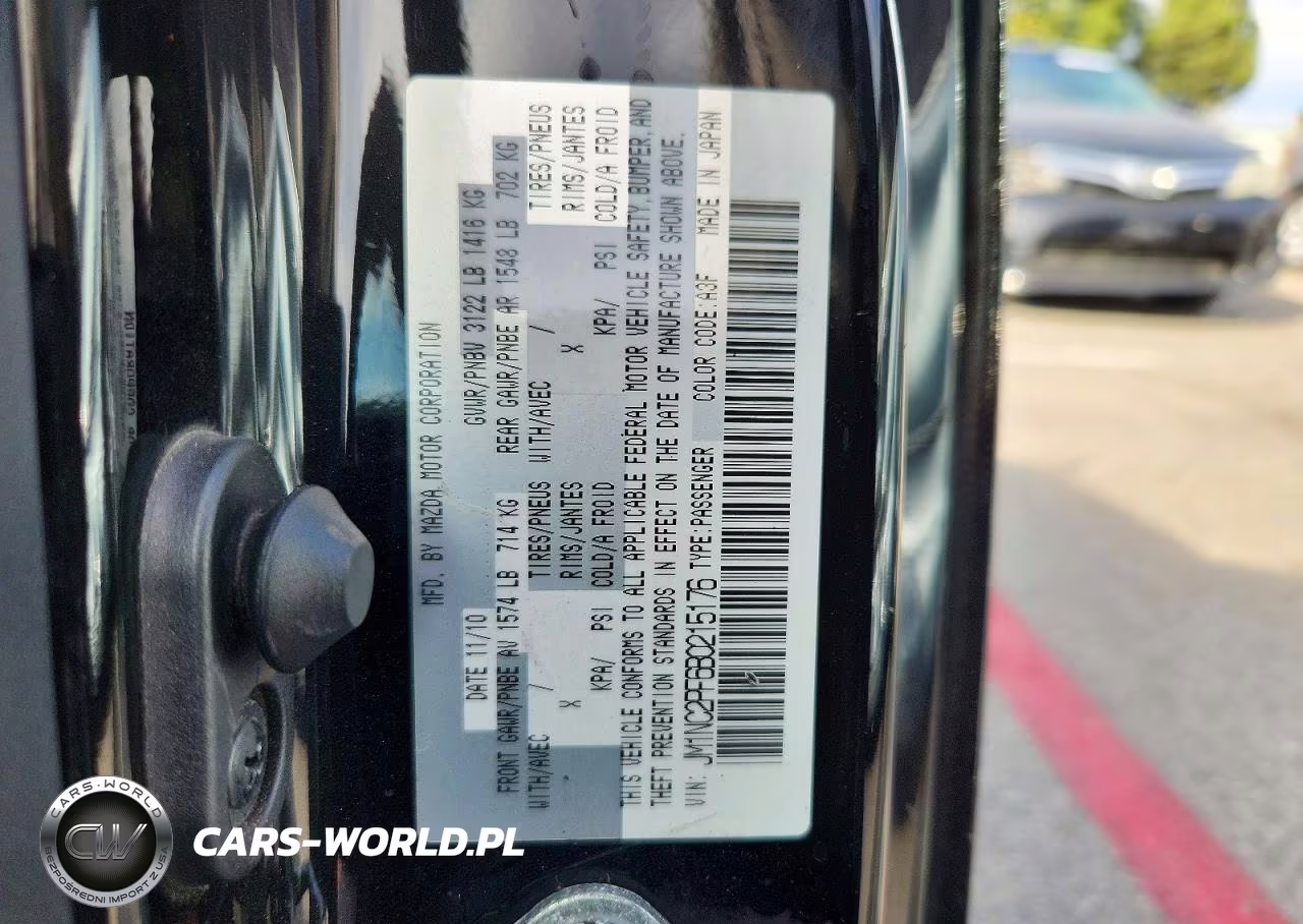 2011 Mazda Mx-5 Miata VIN:JM1NC2PF6B0215176 - 13