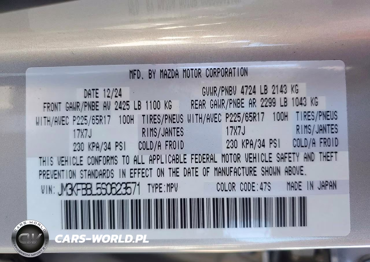 2025 Mazda Cx-5 Select VIN:JM3KFBBL5S0623571 - 14