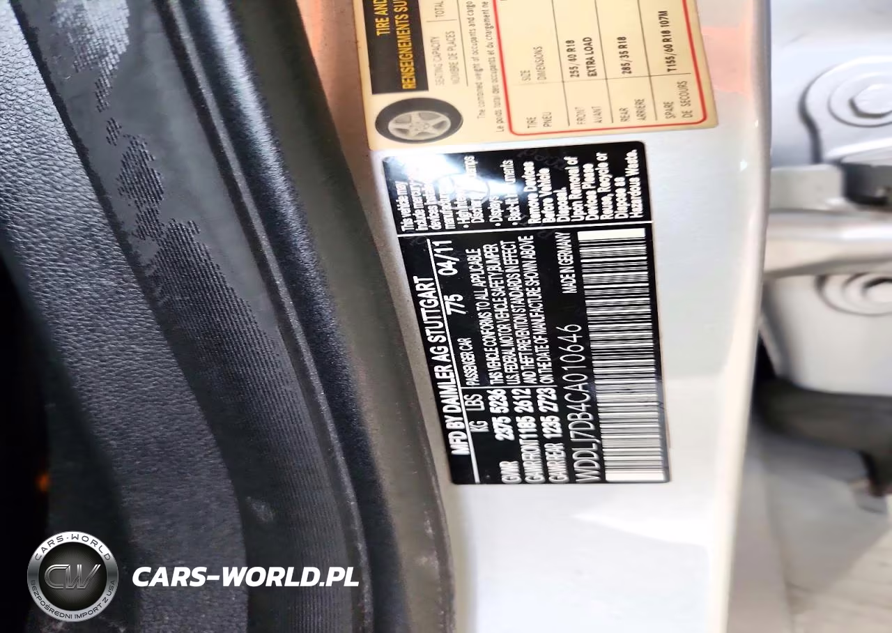 2012 Mercedes-Benz Cls 550 VIN:WDDLJ7DB4CA010646 - 12