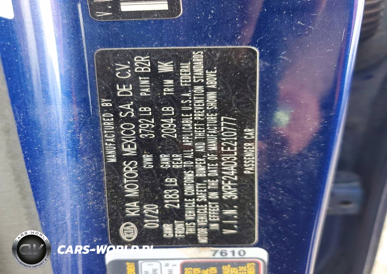 2020 Kia Forte Lxs VIN:3KPF24AD3LE210777 - 12