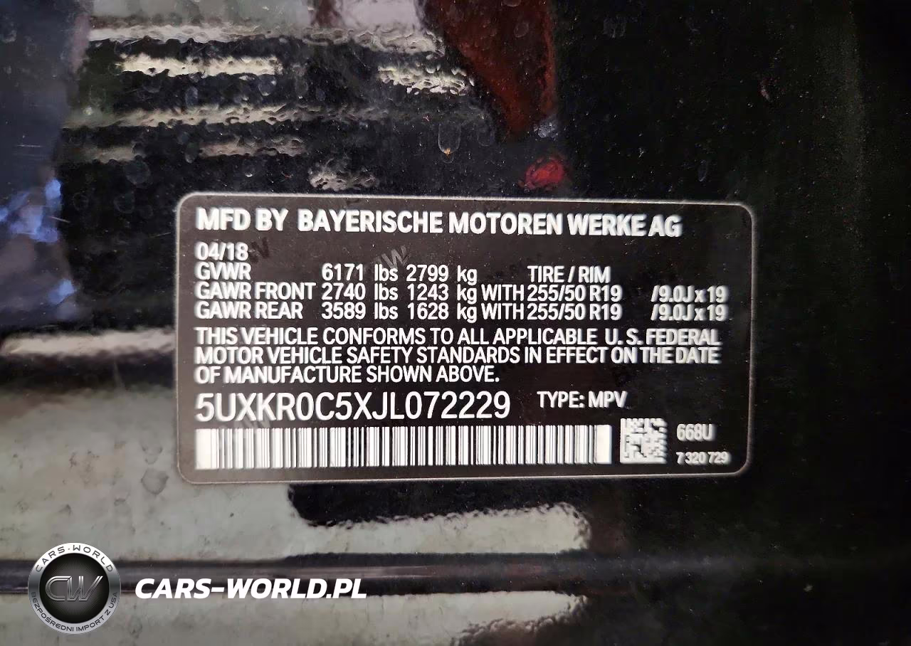 2018 BMW X5 xDrive35I VIN:5UXKR0C5XJL072229 - 13