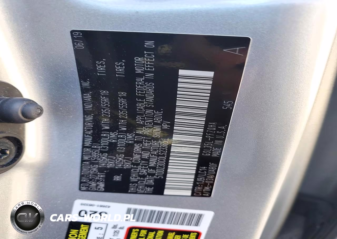 2020 Toyota Sienna Xle 7-Passenger VIN:5TDDZ3DC0LS233651 - 13
