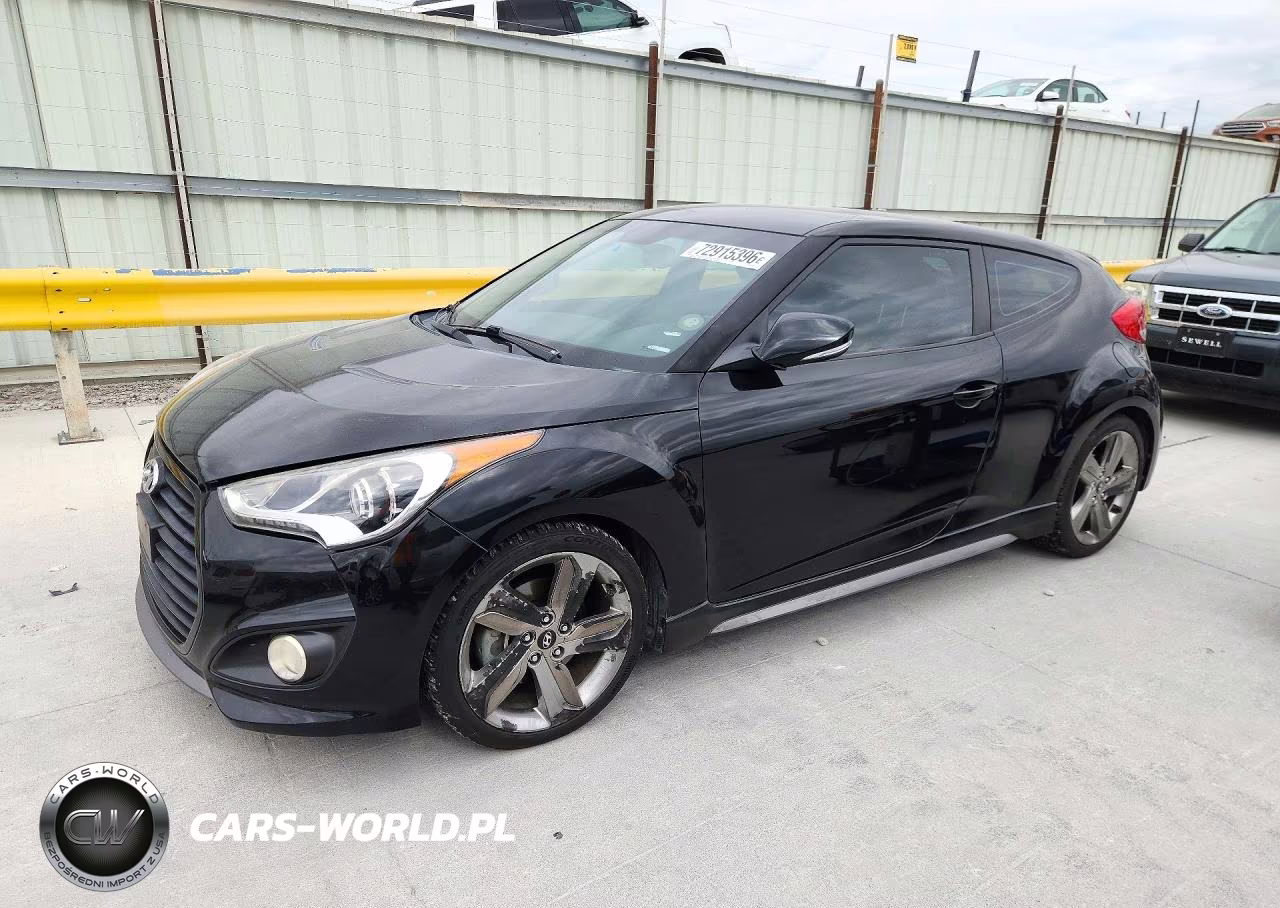 2014 Hyundai Veloster Turbo VIN:KMHTC6AE4EU193704 - 1