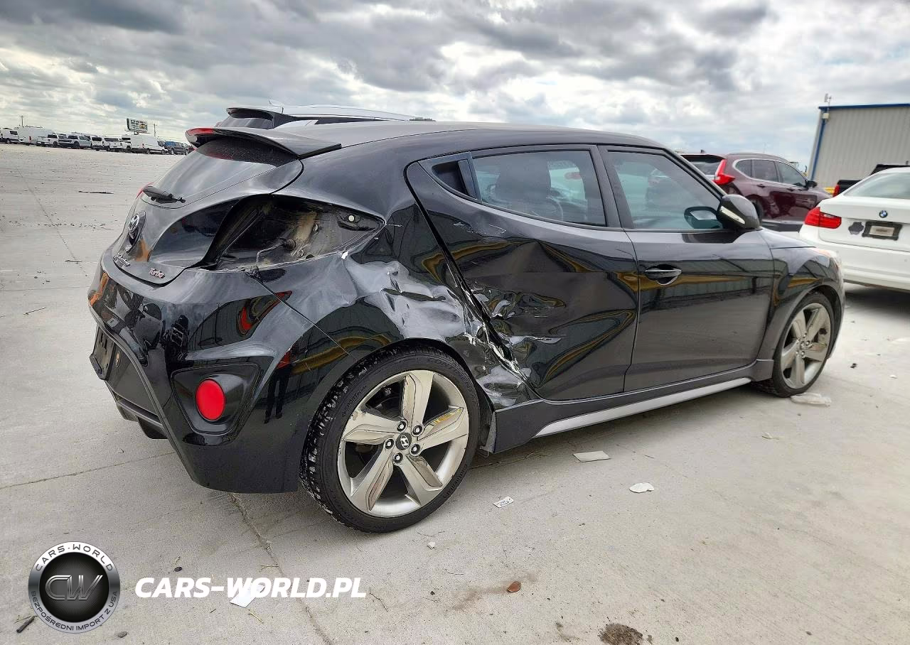 2014 Hyundai Veloster Turbo VIN:KMHTC6AE4EU193704 - 3