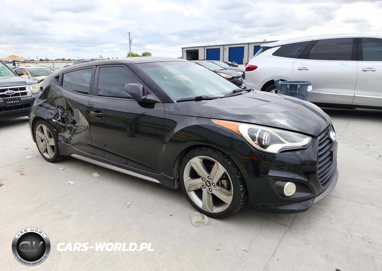 2014 Hyundai Veloster Turbo VIN:KMHTC6AE4EU193704 - 4